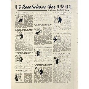 Popular Photography "10 Resolutions for 1941" by Herbert Lang Vtg Print Ad 1941